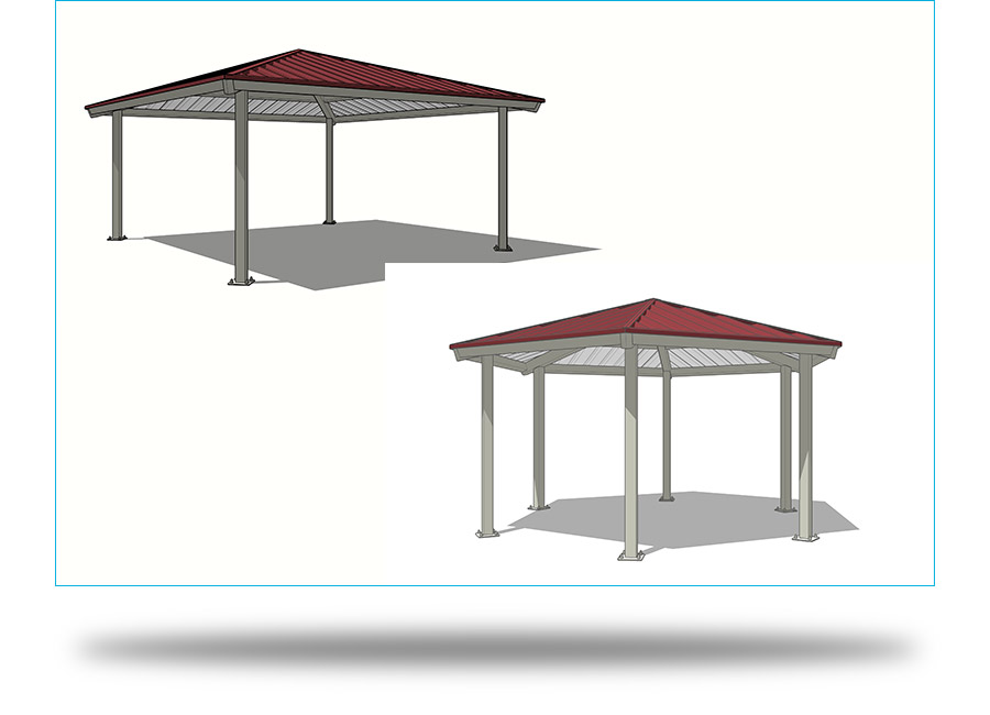 Square and Hexagon Shelters